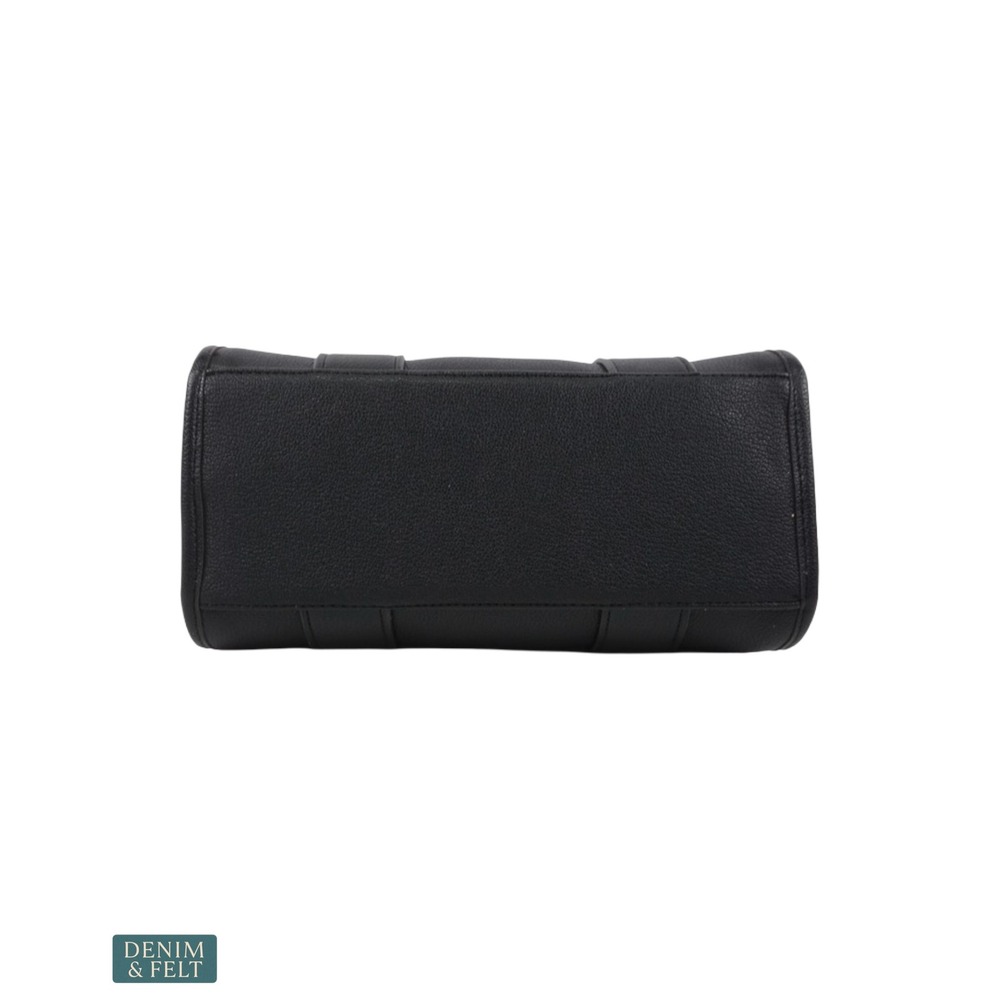 NEW Mario Valentino Syria Black Mini Tote Crossbody Quiet Luxury Satchel Bag - Picture 6 of 15